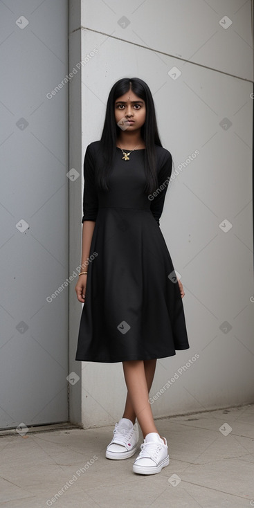 Bangladeshi teenager girl with  black hair