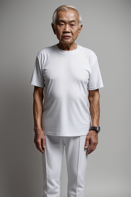 Malaysian elderly male with  blonde hair