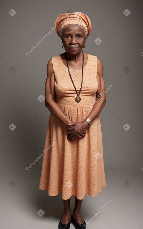 Nigerian elderly female with  ginger hair