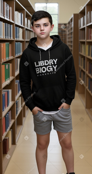 Hungarian teenager boy with  black hair