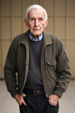 British elderly male with  black hair