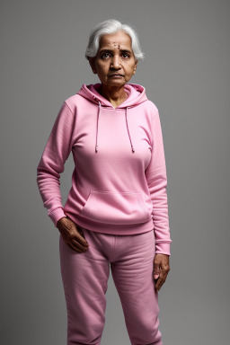 Sri lankan elderly female with  gray hair