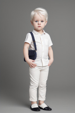 Norwegian infant boy with  white hair