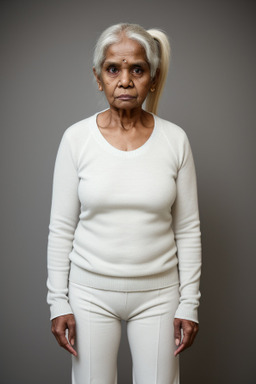 Sri lankan elderly female with  blonde hair