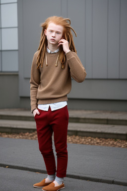 Belarusian teenager boy with  ginger hair