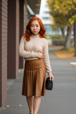 Filipino adult female with  ginger hair