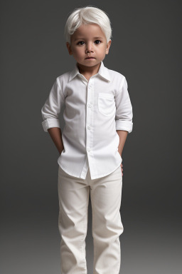 Ecuadorian infant boy with  white hair