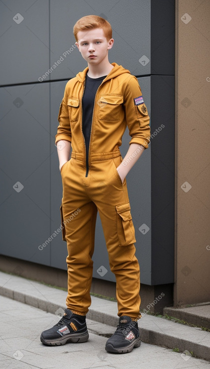 Slovak teenager boy with  ginger hair