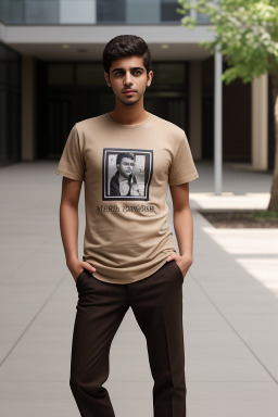 Yemeni young adult male with  brown hair