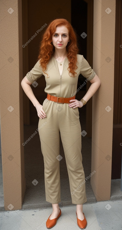 Lebanese adult female with  ginger hair