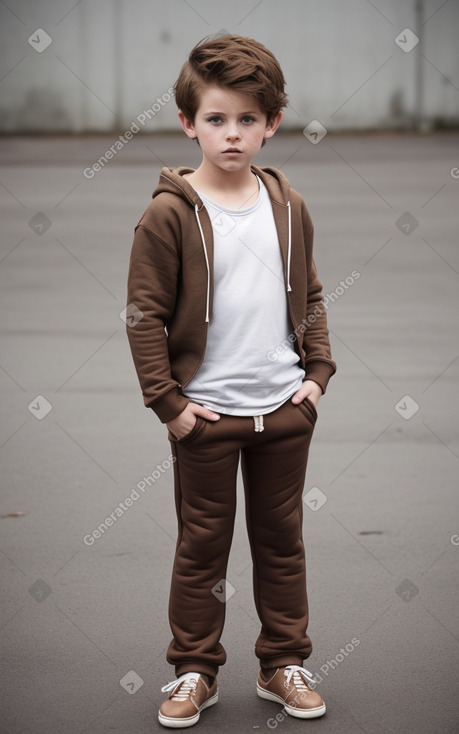 Irish child boy with  brown hair