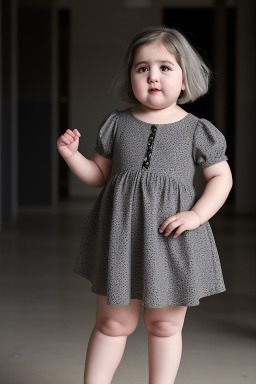 Syrian infant girl with  gray hair