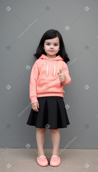 Australian infant girl with  black hair