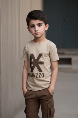 Azerbaijani child boy with  brown hair