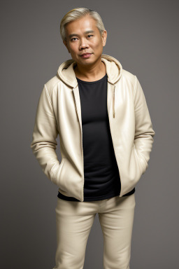 Singaporean middle-aged male with  blonde hair