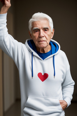 Costa rican elderly male with  white hair