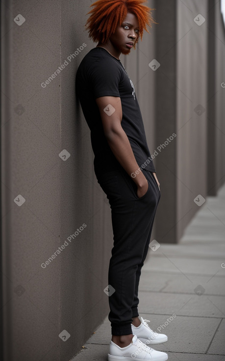 African american adult male with  ginger hair