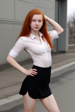 Russian young adult female with  ginger hair