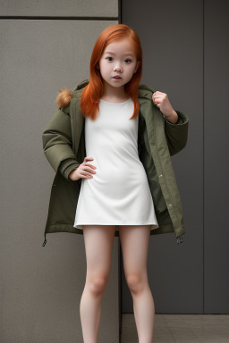 Singaporean child girl with  ginger hair