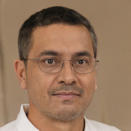 Neutral white adult male with short  brown hair and brown eyes