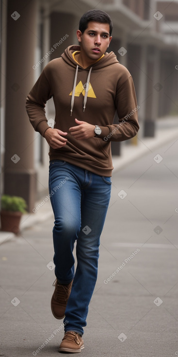 Venezuelan adult male with  brown hair