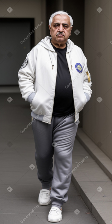 Iranian elderly male with  white hair