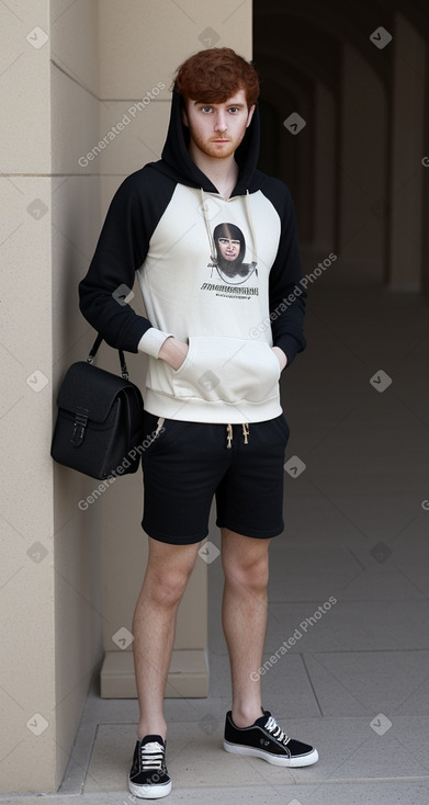 Emirati young adult male with  ginger hair