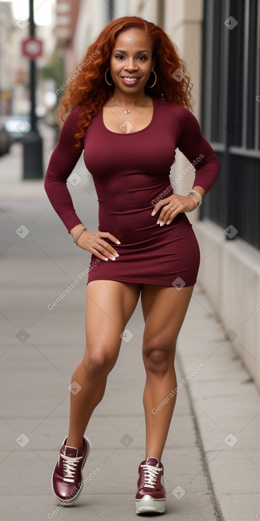 Dominican 45 years female with  ginger hair