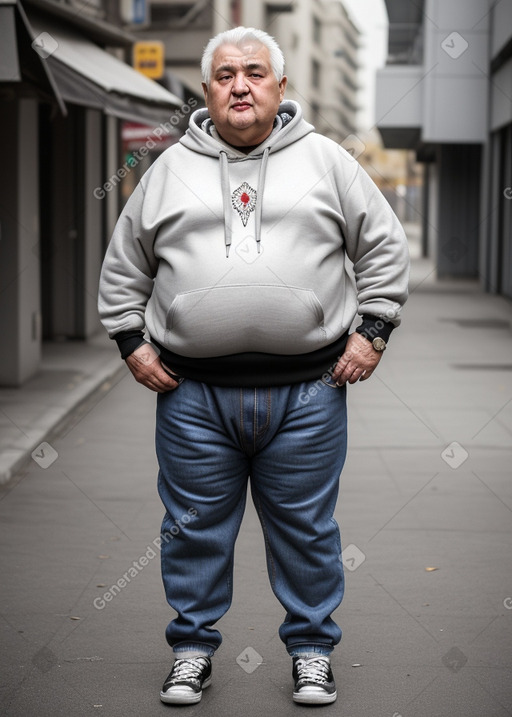 Romanian elderly male with  gray hair