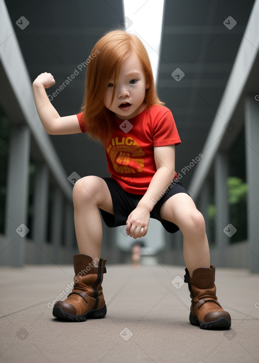 Singaporean infant boy with  ginger hair