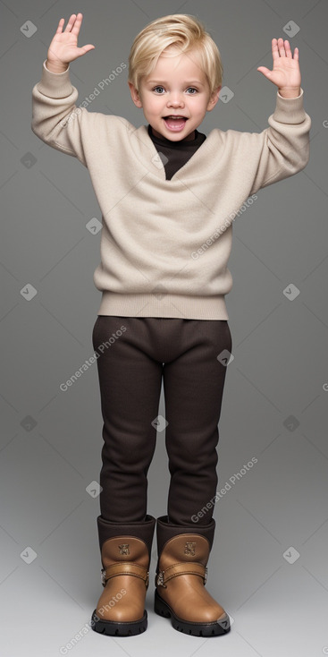 Panamanian infant boy with  blonde hair