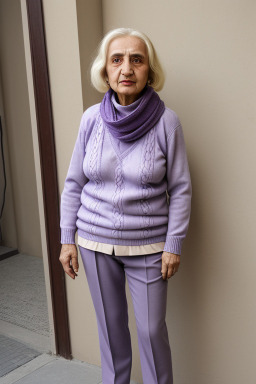 Azerbaijani elderly female with  blonde hair