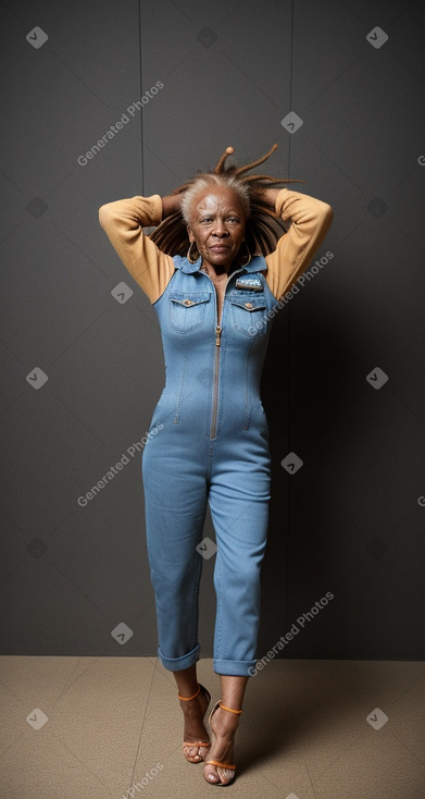 African elderly female with  ginger hair