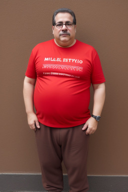 Argentine middle-aged male with  brown hair