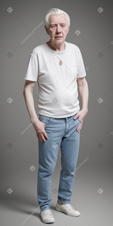 Elderly male with  white hair