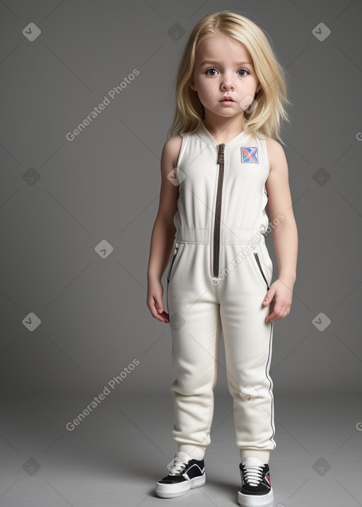 Serbian infant girl with  blonde hair