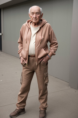 Elderly male with  brown hair