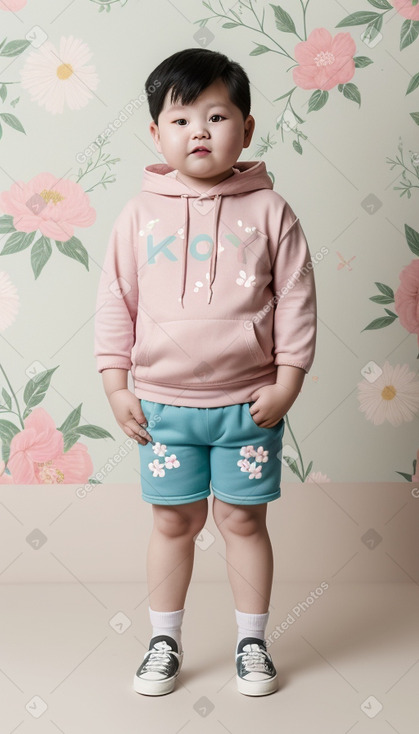 Korean infant boy with  blonde hair