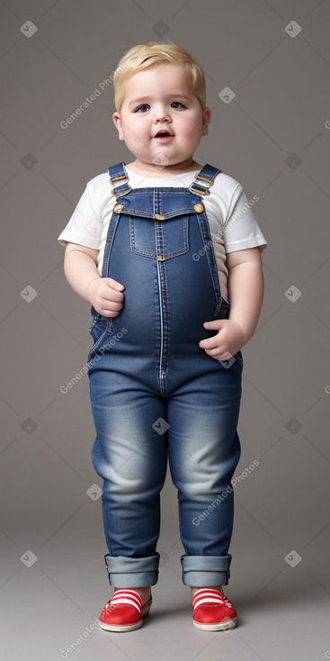 Macedonian infant boy with  blonde hair