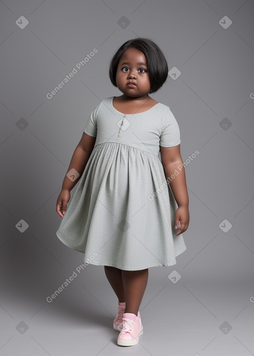 Child female with  gray hair