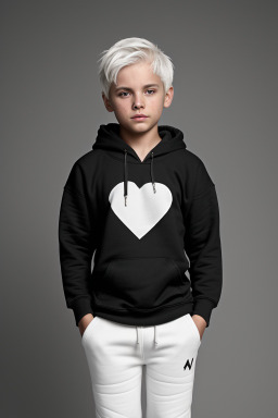 Child boy with  white hair