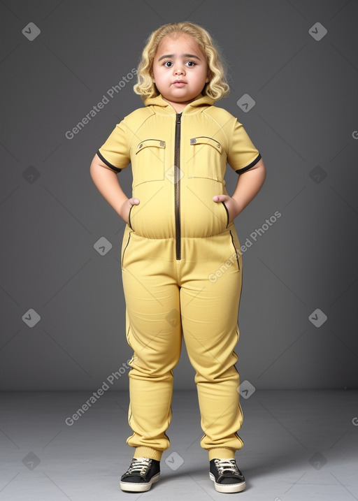 Libyan child female with  blonde hair