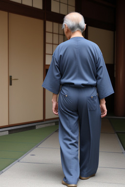 Japanese elderly male with  brown hair