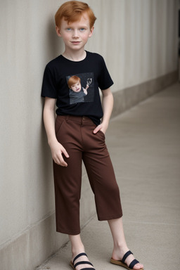 Slovenian child boy with  ginger hair