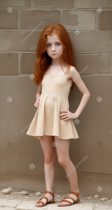 Syrian child female with  ginger hair