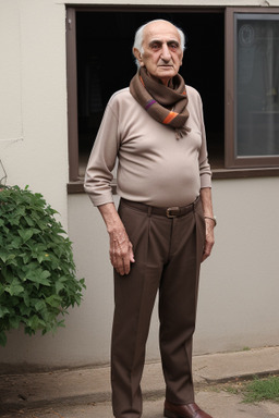 Armenian elderly male with  brown hair