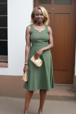 Kenyan middle-aged female with  blonde hair