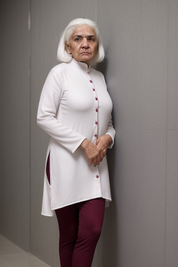 Bahraini elderly female with  white hair