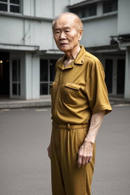 Vietnamese elderly male with  ginger hair