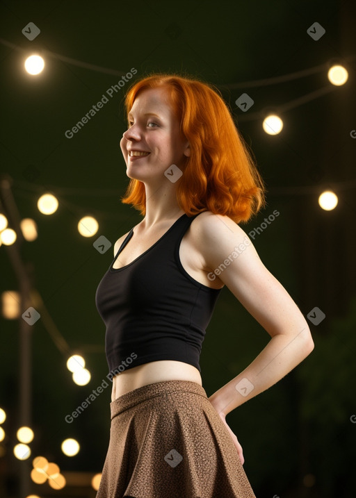 Finnish adult female with  ginger hair